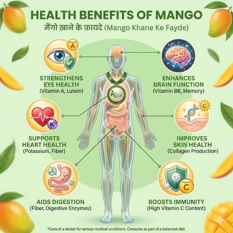 Real Mango Health Benefits, Healthy Original Mango Real, Immunity Booster Natural Mango